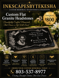 Custom Granite Headstone