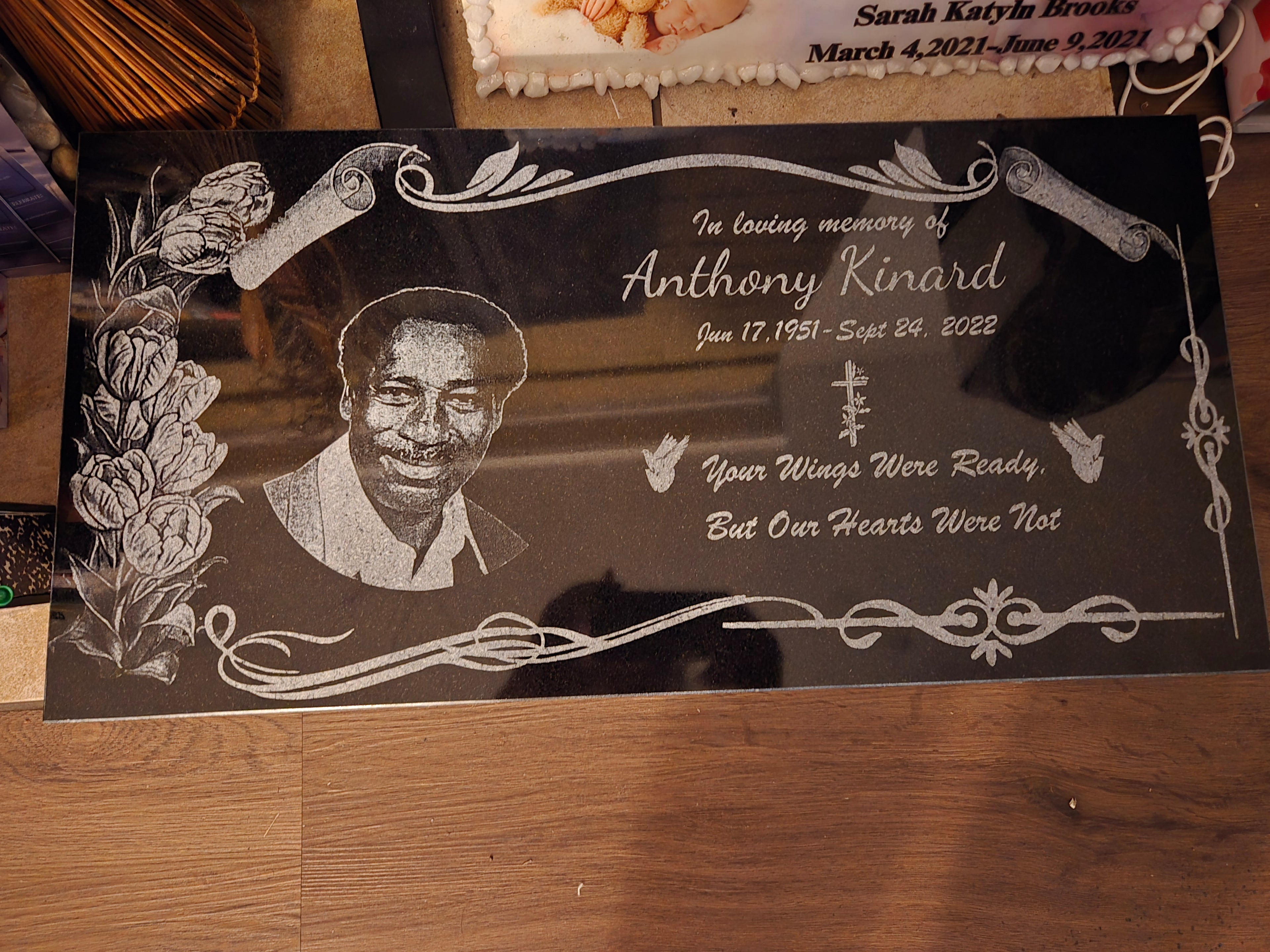 Custom Granite Headstone
